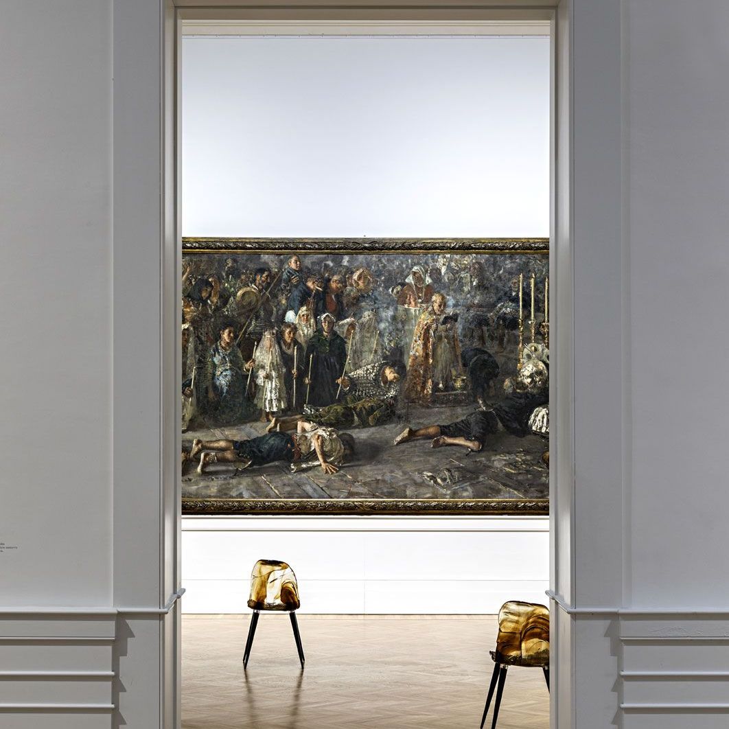   Gilda B .&nbsp;La sedia di Jacopo Foggini di fronte a Il voto di Francesco Paolo Michetti, 1880 